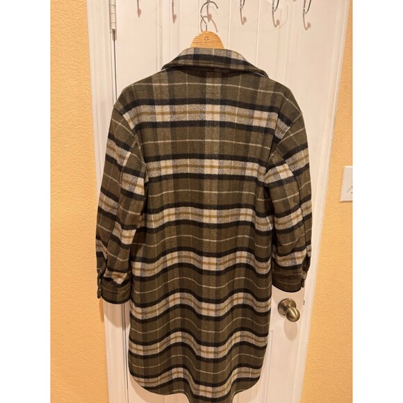 H&M Olive plaid shacket Size S - Picture 15 of 15